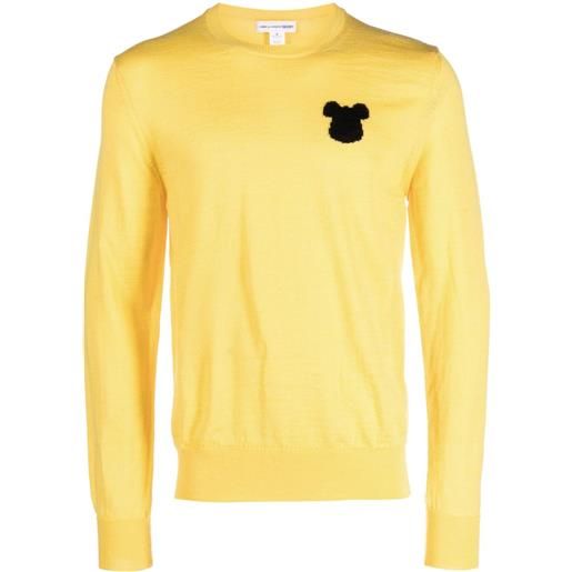Comme Des Garçons Shirt maglione girocollo - giallo