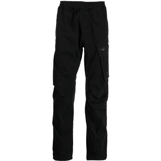 C.P. Company pantaloni affusolati con applicazione - nero