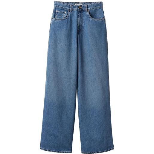 Miu Miu jeans a gamba ampia - blu