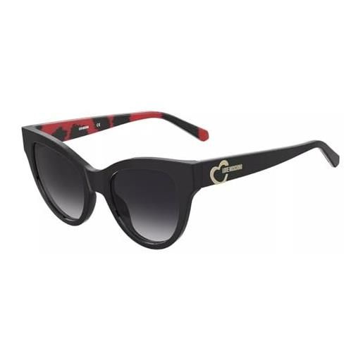 MOSCHINO LOVE mol053/s occhiali da sole, nero e rosso, 50 donna