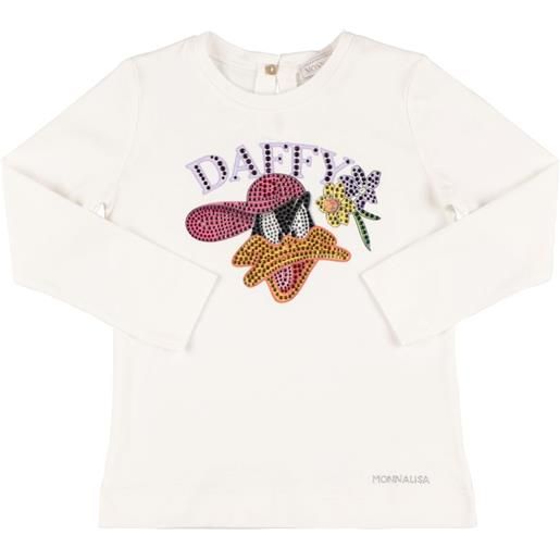 MONNALISA t-shirt duffy duck in jersey di cotone