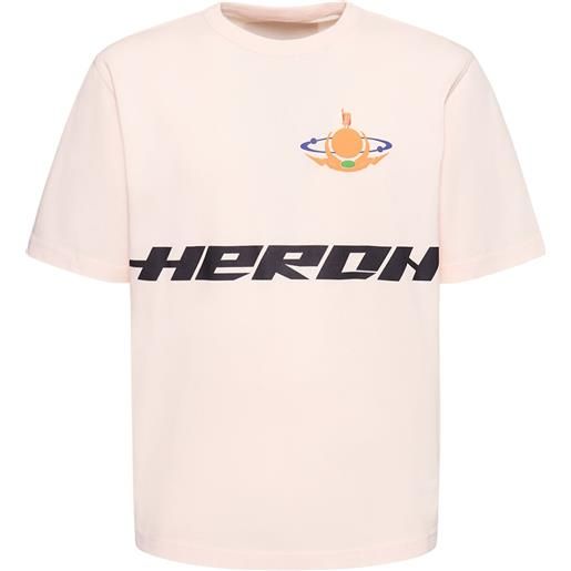 HERON PRESTON t-shirt in jersey di cotone con stampa