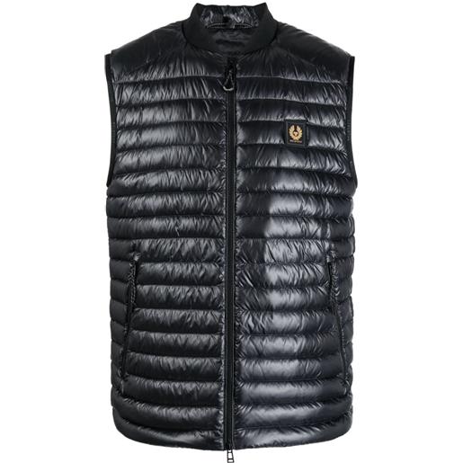 Belstaff gilet con applicazione - nero