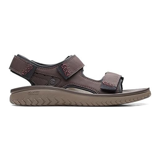 Clarks wesley bay, sandali uomo, marrone brown, 41 eu