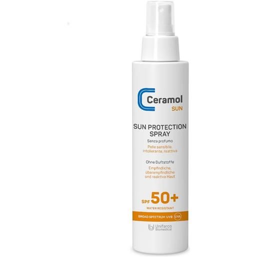 CERAMOL sun protection spray spf50+ 150ml crema solare corpo alta prot. , solare viso alta prot. 
