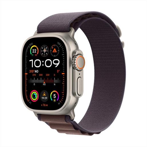 Apple - watch ultra 2 gps + cellular cassa 49mm - medium-indigo alpine loop