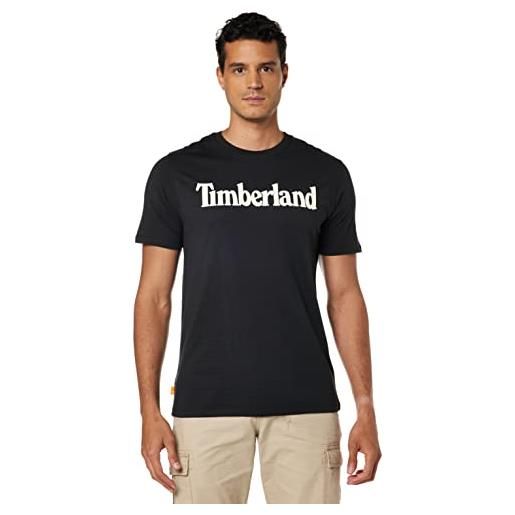 Timberland northwood tfo wordmark logo short sleeve tee black, t-shirt, 