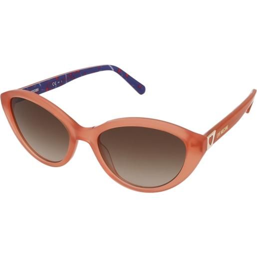 Love Moschino mol033/s 733/ha | occhiali da sole graduati o non graduati | prova online | plastica | cat eye | arancio | adrialenti