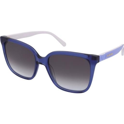 Love Moschino mol044/s pjp/gb | occhiali da sole graduati o non graduati | plastica | quadrati | blu | adrialenti