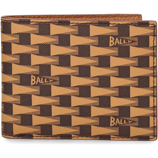 BALLY portafoglio in tela con logo