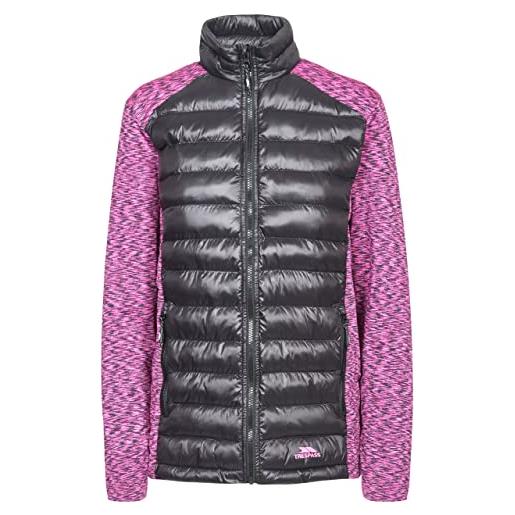 Trespass torrey padded active giacca a maniche lunghe con logo riflettente, donna, fatolsn20006_pgms, pink glow marl, s