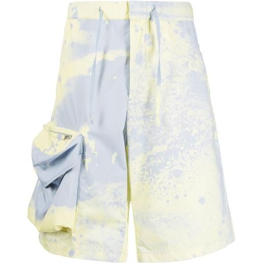 OAMC shorts sportivi con effetto sfumato - blu