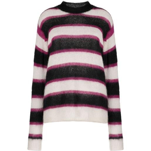 MARANT ÉTOILE maglione drussell a righe - rosa