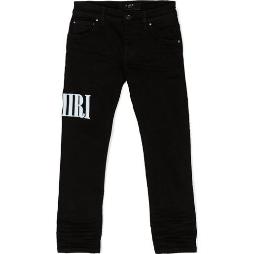 Amiri Kids jeans in cotone nero