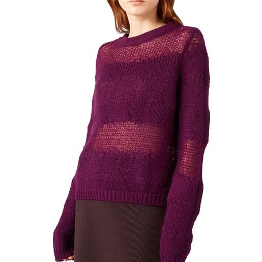 Liviana conti maglione in lana colore vinaccia