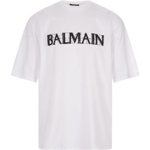 BALMAIN maglietta balmain in cotone oversize