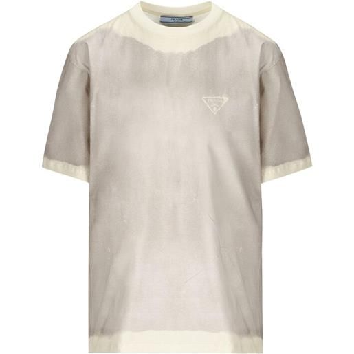 PRADA maglietta prada in cotone con logo