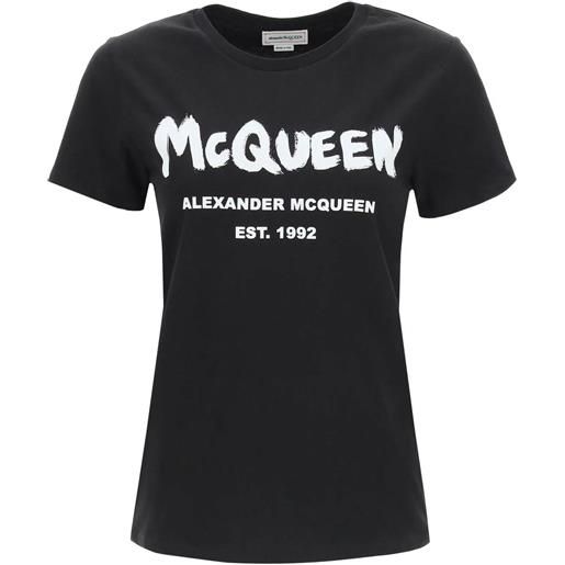 ALEXANDER MCQUEEN maglietta alexander mcqueen in cotone con logo