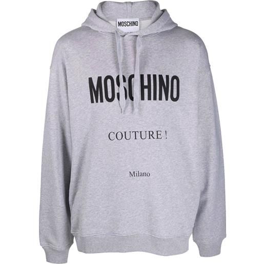 MOSCHINO COUTURE felpa con cappuccio moschino couture logo