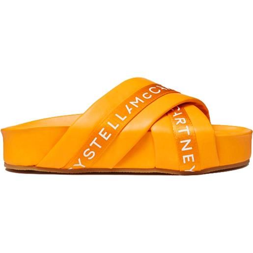 Stella mccartney - sandali in pelle con logo