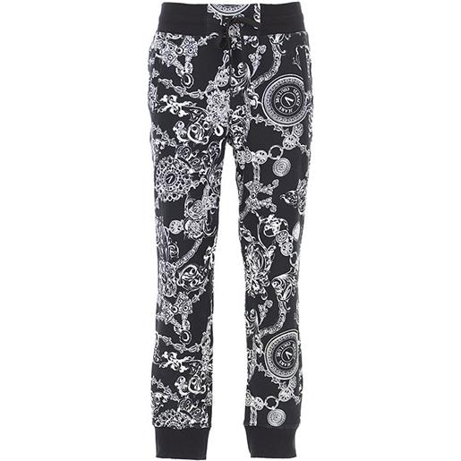 VERSACE JEANS COUTURE versace jeans - pantaloni stampati in cotone couture