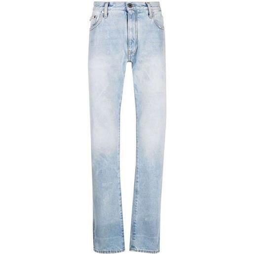 OFF-WHITE jeans in denim con logo off-white