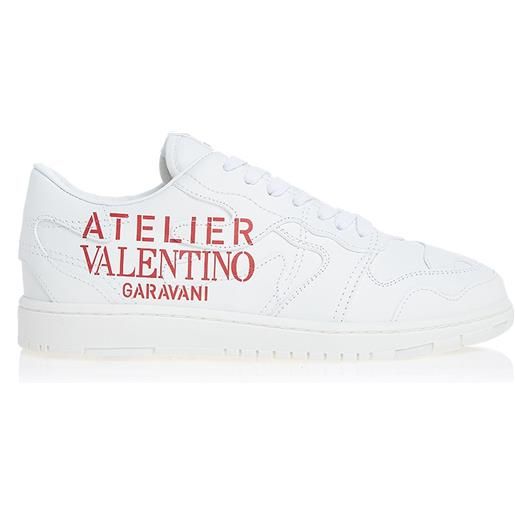 Valentino garavani - sneakers in pelle con logo