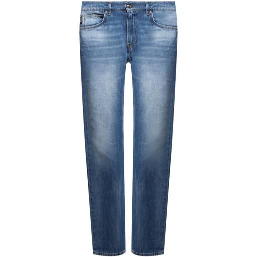 VERSACE jeans in cotone con logo versace