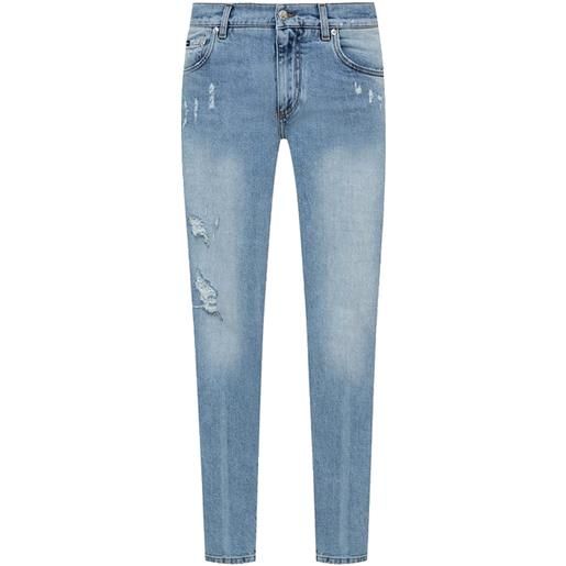 Dolce & gabbana - jeans in cotone e denim