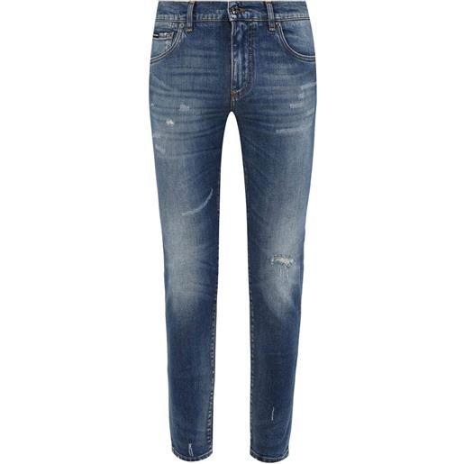 Dolce & gabbana - jeans in cotone e denim