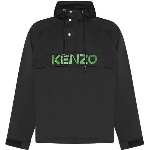 Kenzo - giacca con logo con cappuccio
