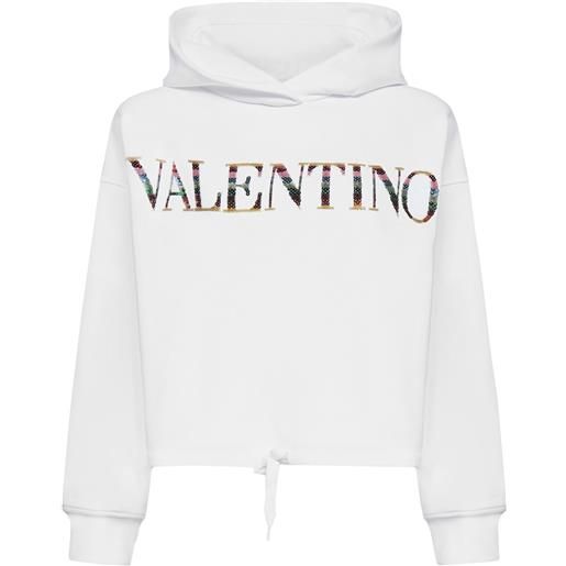 VALENTINO felpa valentino in cotone con logo