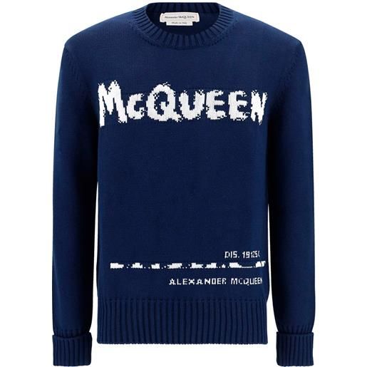ALEXANDER MCQUEEN maglione con logo alexander mcqueen