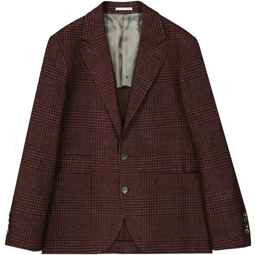 BRUNELLO CUCINELLI giacca in lana tartan brunello cucinelli