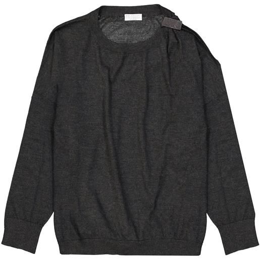 Brunello cucinelli - maglione in cashmere e seta
