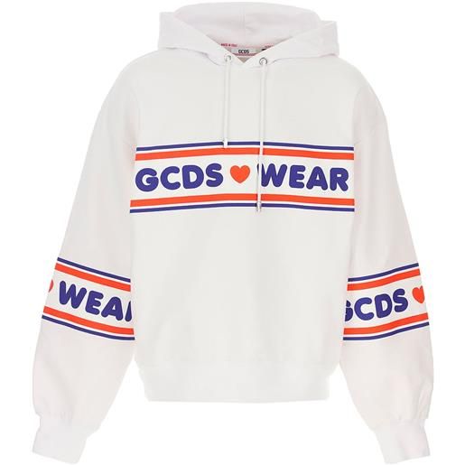 GCDS felpa con cappuccio con logo gcds