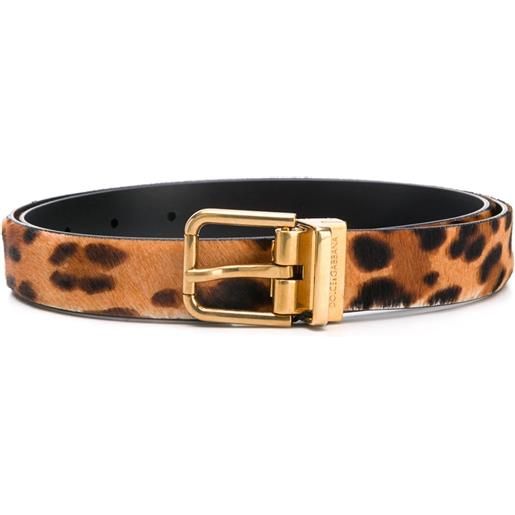 Dolce & gabbana - cintura con stampa leopardo