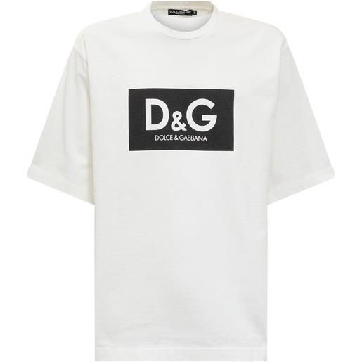 Dolce & gabbana - maglietta in cotone con logo