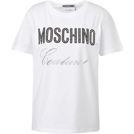 MOSCHINO COUTURE maglietta moschino couture logo in cotone