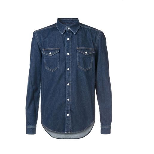 GIVENCHY camicia di jeans con logo givenchy