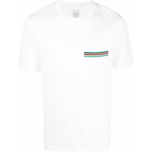 Paul Smith t-shirt con taschino - bianco