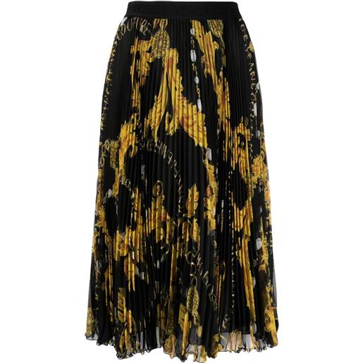 Versace Jeans Couture chain couture midi skirt - nero
