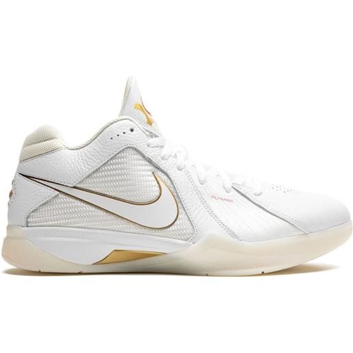 Nike sneakers kd 3 white/metallic gold - bianco