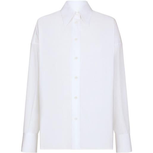 Dolce & Gabbana camicia con colletto a punta - bianco