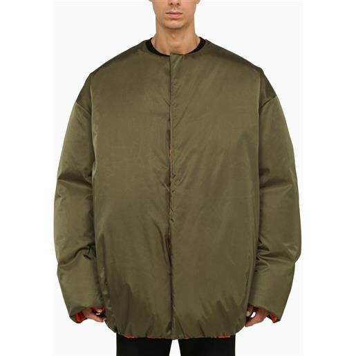 Prada piumino militare oversize