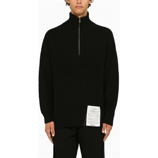 Ballantyne maglione dolcevita nero in cashmere