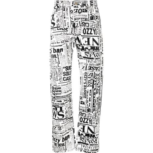 Aries jeans con stampa - bianco