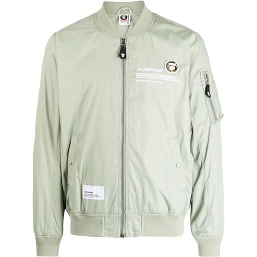 AAPE BY *A BATHING APE® bomber con stampa - verde