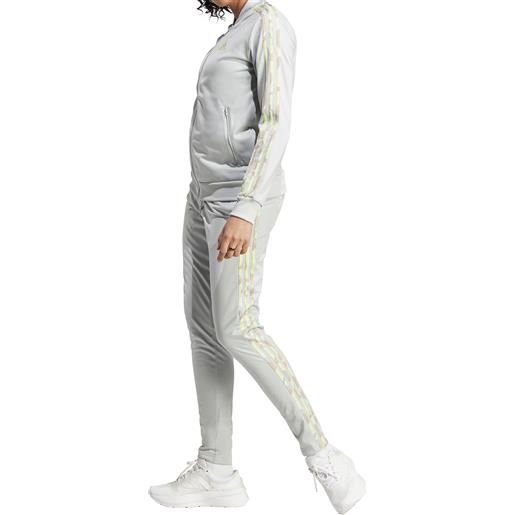 Adidas tuta da donna essentials 3-stripes grigio