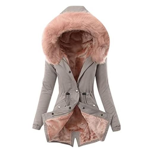 Stetson giacca invernale da donna, parka invernale, imbottita, grigio. , xl